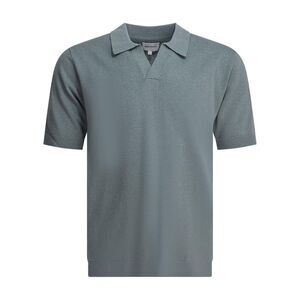 NORSE PROJECTS Knitted Polo Shirt Men BLUE T-Shirts